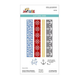 Spellbinders Etched Dies - Say Cheese Classic Mouse Collection - Classic Mouse Borders S5-704