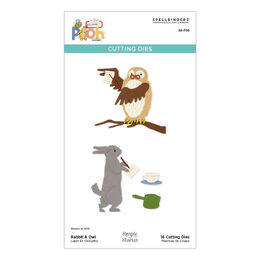 Spellbinders Dies - Say Cheese Classic Pooh Birthday Collection - Rabbit & Owl (by Simple Stories) S5-706