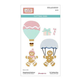 Spellbinders Etched Dies - Candy Christmas Collection - Gingerbread Delivery (by Stamperia) S5-713