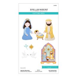 Spellbinders Etched Dies - Nativity Blessings (by Bibi Cameron) S5-765