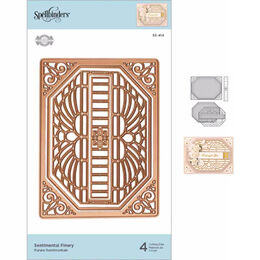 Spellbinders Flourished Fretwork Etched Die By Becca Feeken - Sentimental Finery