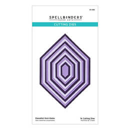 Spellbinders Etched Dies - Essential Hexi-Gems S5588