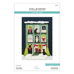Spellbinders Etched Dies - City Holiday Collection - City Holiday (by Yana Smakula) S7-277