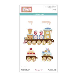 Spellbinders Etched Dies - Candy Christmas Collection - Gingerbread Train (by Stamperia) S7-280
