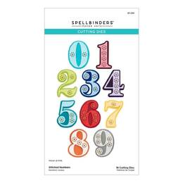 Spellbinders Etched Dies - Stitched Numbers S7234