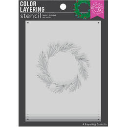 Hero Arts Color Layering Stencil - Wreath SA199