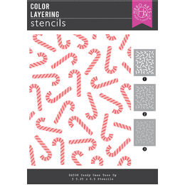 Hero Arts Stencil - Candy Cane Season Collection - Candy Cane Toss Up SA308