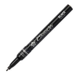 Sakura Pen-touch Calligrapher Markers - Black 1.8 mm Fine Chisel Tip 