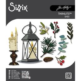 Tim Holtz Alterations Thinlits Die Set (18pk) - Vault Winter Candlelight by Sizzix SAL667254