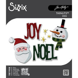 Tim Holtz Alterations Thinlits Die Set (21pk) - Vault Holiday Tidings by Sizzix SAL667262