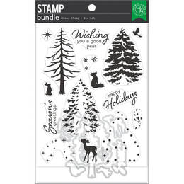 Hero Arts Clear Stamps and Dies - Color Layering Seasonal Tree SB376