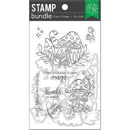 Hero Arts Clear Stamps and Dies - Hello Fungi SB380