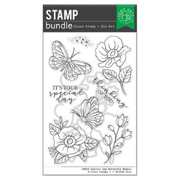 Hero Arts Stamp & Cut - Spring Whimsy Collection - Special Day Butterfly SB500