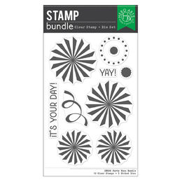 Hero Arts Stamp & Cut - Let's Celebrate Collection - Party Fans SB506