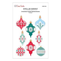 Spellbinders Dimensional Stickers - Dear Santa Ornaments SCSE-048