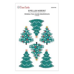 Spellbinders Dimensional Stickers - Dear Santa Christmas Trees SCSE-052