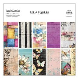 Spellbinders 12x12" Printed Paper - Beautifully Imperfect Collection - Beautifully Imperfect SCSP-023