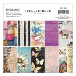 Spellbinders 6x6" Printed Paper - Beautifully Imperfect Collection - Beautifully Imperfect SCSP-025