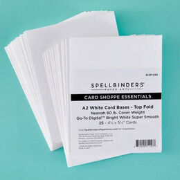 Spellbinders A2 Top Fold Card Bases - 25 pack SCSP-030