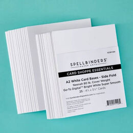 Spellbinders A2 Side Fold Card Bases - 25 pack SCSP-031