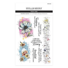Spellbinders Rub-Ons - Beautifully Imperfect Collection - Beautifully Imperfect SCSR-006