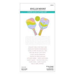 Spellbinders Clear Stamps & Die Set - Born to Dink SDS-217