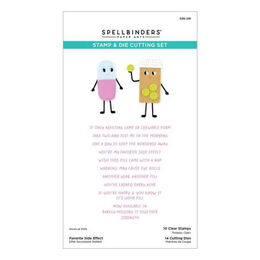 Spellbinders Clear Stamps & Die Set - Favorite Side Effect SDS-219