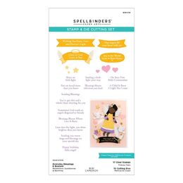 Spellbinders Clear Stamps & Die Set - Everyday Blessings & Banners (by Bibi Cameron) SDS-230
