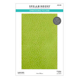 Spellbinders Embossing Folder - Propagation Garden Collection - Leafy Helix By Annie Williams