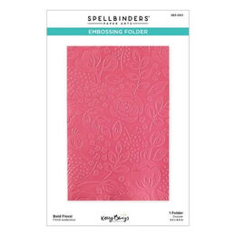 Spellbinders Embossing Folder - Just Sayin' Collection - Bold Floral (by Kelly Bangs) SES-063