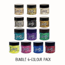 3 Bottles of Ranger Stickles Glitter Glue, Make Selection