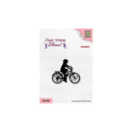 Nellie Snellen Clear Stamp Silhouet Sports - Cycling 2 SIL098