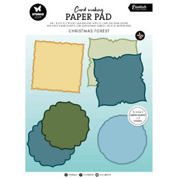 Studio Light Essentials Card Making Pad - Christmas Forest 152x152mm