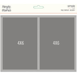 Simple Stories Simple Pages Page Template - (1) 4-4"X4"