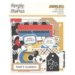 Spellbinders - Say Cheese Classic Mouse - Journal Bits & Pieces (by Simple Stories) SS23419