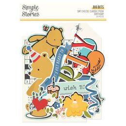 Spellbinders - Say Cheese Classic Pooh Birthday - Big Bits & Pieces (by Simple Stories) SS24809