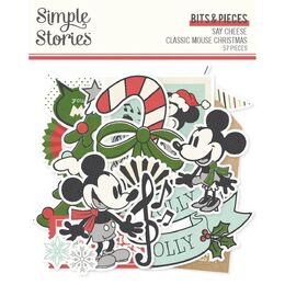 Spellbinders - Say Cheese Classic Mouse Christmas - Bits & Pieces (by Simple Stories) SS25209