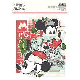 Spellbinders - Say Cheese Classic Mouse Christmas - Big Bits & Pieces (by Simple Stories) SS25210