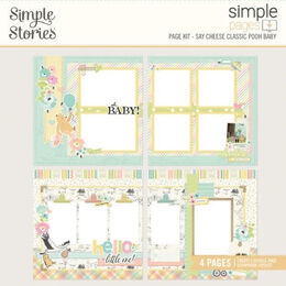 Spellbinders - Say Cheese Classic Pooh - Baby Simple Pages Page Kit (by Simple Stories) SS25837