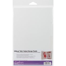 Crafter's Companion - Tabbed Mini Stamp Storage Panels 4/Pkg