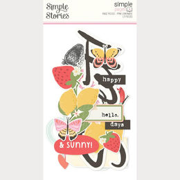 Spellbinders - Pink Lemonade Simple Pages Page Pieces (by Simple Stories) SS26325