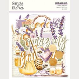Spellbinders - Simple Vintage Lavender Fields Bits & Pieces (by Simple Stories) SS26426