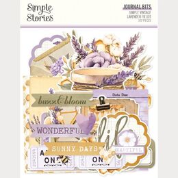 Spellbinders - Simple Vintage Lavender Fields Journal Bits & Pieces (by Simple Stories) SS26428