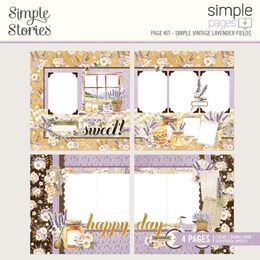 Spellbinders - Simple Vintage Lavender Fields Simple Pages Page Kit (by Simple Stories) SS26435