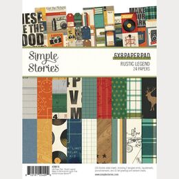 Spellbinders - Rustic Legend 6 x 8" Paper Pad (by Simple Stories) SS26616