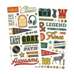 Spellbinders - Rustic Legend Foam Stickers (by Simple Stories) SS26622