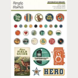 Spellbinders - Rustic Legend Decorative Brads (by Simple Stories) SS26623