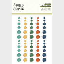 Spellbinders - Rustic Legend Glossy Enamel Dots (by Simple Stories) SS26624