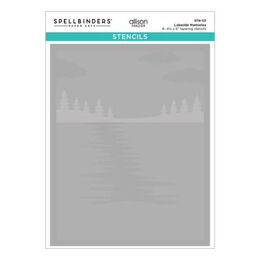 Spellbinders Stencil - Lakeside Memories (Four Sheets) by Allison Frazier STN-121