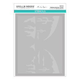 Spellbinders Layered Stencil - Highway Horizons-Desert (by Mindy Eggen) STN-132